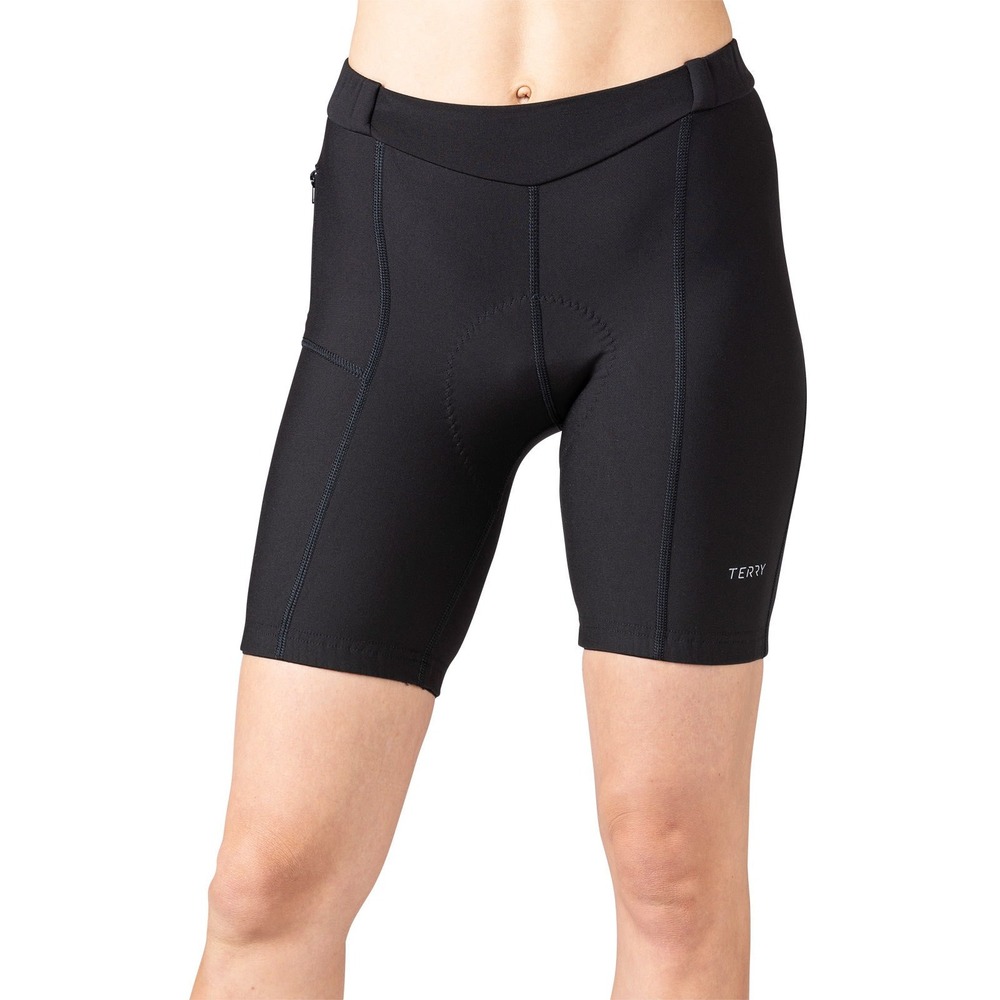 Terry Holster Cycling Shorts Womens 3X Black Flex Air Tour Chamois Bike Shorts